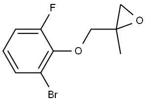 2-[(2-Bromo-6-fluorophenoxy)methyl]-2-methyloxirane Struktur