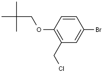 4-Bromo-2-(chloromethyl)-1-(2,2-dimethylpropoxy)benzene Structure