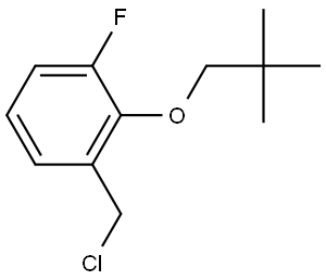 1-(Chloromethyl)-2-(2,2-dimethylpropoxy)-3-fluorobenzene,2280897-12-1,结构式