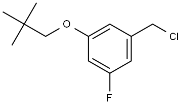 1-(Chloromethyl)-3-(2,2-dimethylpropoxy)-5-fluorobenzene Structure