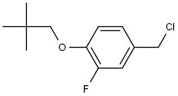 4-(Chloromethyl)-1-(2,2-dimethylpropoxy)-2-fluorobenzene Structure