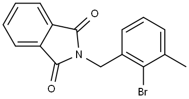 2-[(2-Bromo-3-methylphenyl)methyl]-1H-isoindole-1,3(2H)-dione Structure