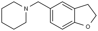 1-[(2,3-Dihydro-5-benzofuranyl)methyl]piperidine Structure