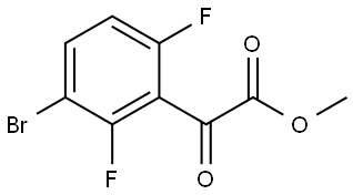 Methyl 3-bromo-2,6-difluoro-α-oxobenzeneacetate 结构式