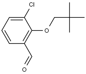 3-Chloro-2-(2,2-dimethylpropoxy)benzaldehyde Structure