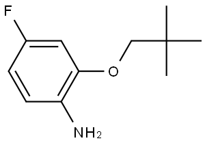 2-(2,2-Dimethylpropoxy)-4-fluorobenzenamine Structure