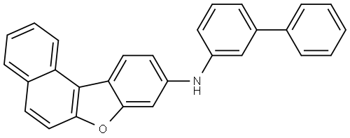 N-[1,1′-联苯]-3-基苯并[B]萘并[1,2-D]呋喃-9-胺, 2287146-48-7, 结构式