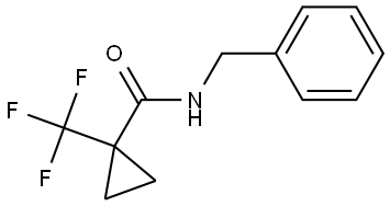 N-(Phenylmethyl)-1-(trifluoromethyl)cyclopropanecarboxamide Structure