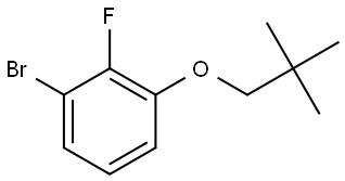 Benzene, 1-bromo-3-(2,2-dimethylpropoxy)-2-fluoro- Structure