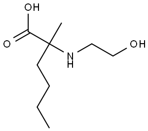 2-((2-羟基乙基)氨基)-2-甲基己酸,2288658-42-2,结构式