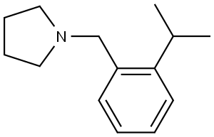 1-[[2-(1-Methylethyl)phenyl]methyl]pyrrolidine Structure