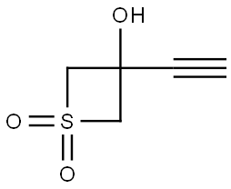 3-乙炔基-3-羟基噻吩1,1-二氧化物 结构式