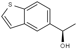 (R)-1-(benzo[d]thiazol-5-yl)ethan-1-ol 化学構造式