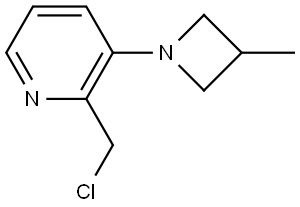 2-(氯甲基)-3-(3-甲基氮杂环丁烷-1-基)吡啶 结构式