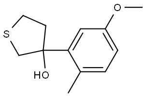 Tetrahydro-3-(5-methoxy-2-methylphenyl)thiophene-3-ol Structure