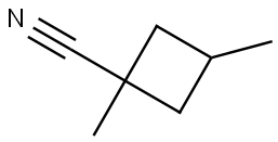 1,3-dimethylcyclobutane-1-carbonitrile 结构式