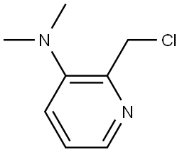 2-(氯甲基)-N,N-二甲基吡啶-3-胺 结构式