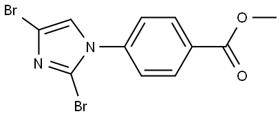 methyl 4-(2,4-dibromo-1H-imidazol-1-yl)benzoate Structure