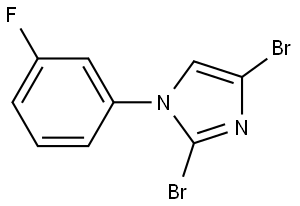 2,4-dibromo-1-(3-fluorophenyl)-1H-imidazole,2294944-65-1,结构式