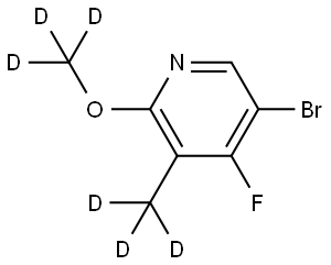 5-bromo-4-fluoro-2-(methoxy-d3)-3-(methyl-d3)pyridine|