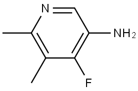 4-fluoro-5,6-dimethylpyridin-3-amine 结构式