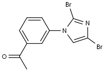 1-(3-(2,4-dibromo-1H-imidazol-1-yl)phenyl)ethan-1-one|