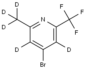 4-bromo-2-(methyl-d3)-6-(trifluoromethyl)pyridine-3,5-d2|