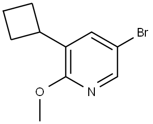 5-Bromo-3-cyclobutyl-2-methoxypyridine,2294947-93-4,结构式