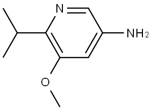 6-isopropyl-5-methoxypyridin-3-amine 结构式