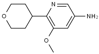 5-methoxy-6-(tetrahydro-2H-pyran-4-yl)pyridin-3-amine Structure