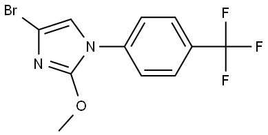 4-bromo-2-methoxy-1-(4-(trifluoromethyl)phenyl)-1H-imidazole Structure