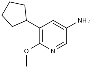 5-cyclopentyl-6-methoxypyridin-3-amine,2294950-20-0,结构式