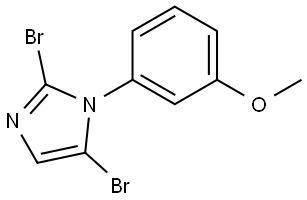 2,5-dibromo-1-(3-methoxyphenyl)-1H-imidazole|