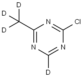 2-chloro-4-(methyl-d3)-1,3,5-triazine-6-d Structure