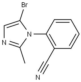 2-(5-bromo-2-methyl-1H-imidazol-1-yl)benzonitrile|