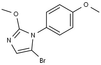 5-bromo-2-methoxy-1-(4-methoxyphenyl)-1H-imidazole Struktur