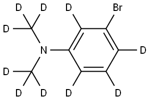 3-bromo-N,N-bis(methyl-d3)aniline-2,4,5,6-d4,2294957-46-1,结构式