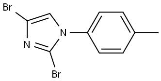 2,4-dibromo-1-(p-tolyl)-1H-imidazole Structure