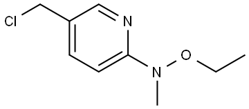 N-(5-(chloromethyl)pyridin-2-yl)-O-ethyl-N-methylhydroxylamine Structure