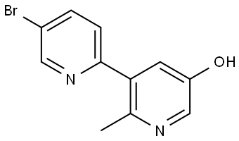 5-Bromo-2'-methyl[2,3'-bipyridin]-5'-ol Structure