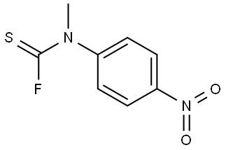 N-Methyl-N-(4-nitrophenyl)carbamothioic fluoride 结构式