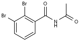 N-Acetyl-2,3-dibromobenzamide 结构式