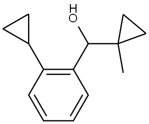 2-Cyclopropyl-α-(1-methylcyclopropyl)benzenemethanol,2299412-64-7,结构式