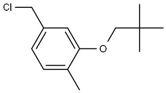 4-(Chloromethyl)-2-(2,2-dimethylpropoxy)-1-methylbenzene,2301209-36-7,结构式