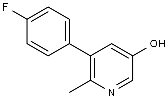 5-(4-Fluorophenyl)-6-methyl-3-pyridinol Structure