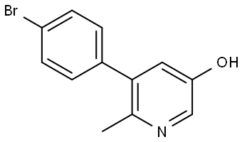 5-(4-Bromophenyl)-6-methyl-3-pyridinol Struktur