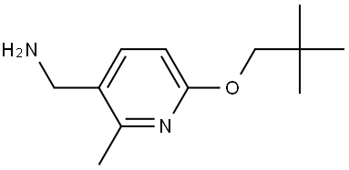 6-(2,2-Dimethylpropoxy)-2-methyl-3-pyridinemethanamine 结构式
