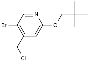 5-Bromo-4-(chloromethyl)-2-(2,2-dimethylpropoxy)pyridine 结构式