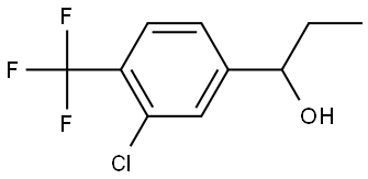 1-(3-chloro-4-(trifluoromethyl)phenyl)propan-1-ol,2303505-47-5,结构式