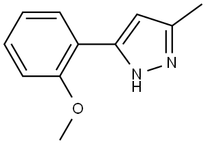 5-(2-Methoxyphenyl)-3-methyl-1H-pyrazole 结构式